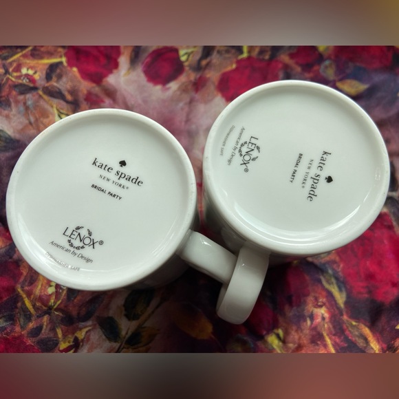 Kate Spade New York by Lenox Bridal Party Love You More Mugs 2 piece set, NWOB - Picture 3 of 5